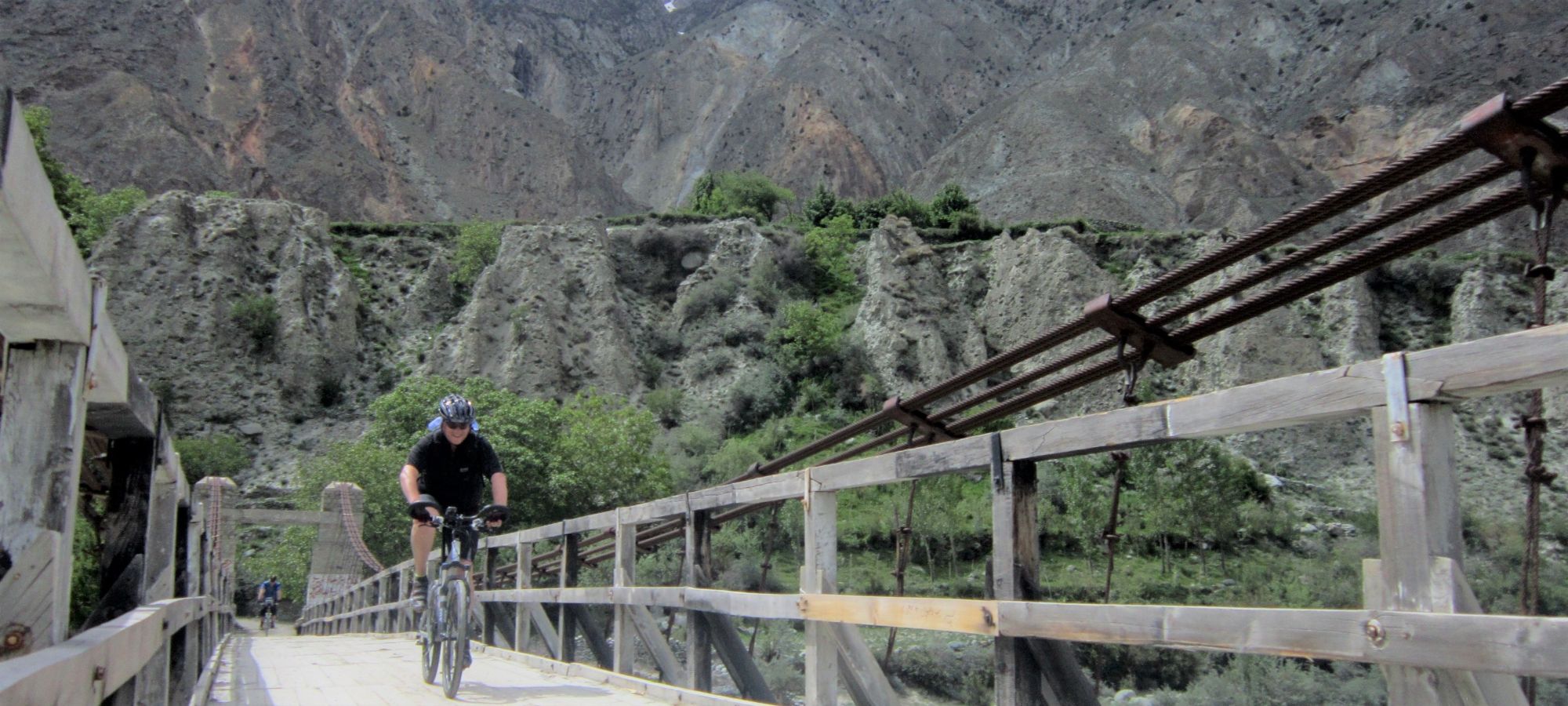 Bridge over the Hunza River, Pakistan